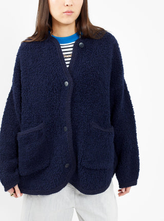 Wool Teddy Jacket Navy by Cordera | Couverture & The Garbstore