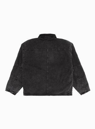Washed Canvas Shop Jacket Black by Stüssy | Couverture & The Garbstore