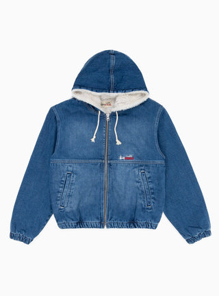Denim Sherpa Work Jacket Washed Blue by Stüssy | Couverture & The Garbstore