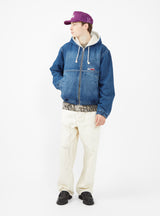 Denim Sherpa Work Jacket Washed Blue by Stüssy | Couverture & The Garbstore