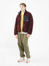 Sherpa Reversible Jacket Burgundy by Stüssy | Couverture & The Garbstore