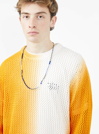 Dyed Loose Guage Sweater Orange by Stüssy | Couverture & The Garbstore