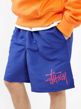 Big Basic Water Shorts Royal Blue by Stüssy | Couverture & The Garbstore