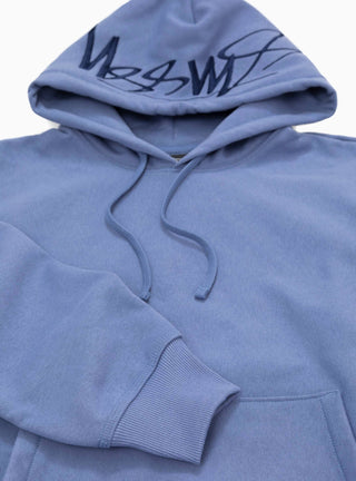 Back Hood Logo Hoodie Storm Blue by Stüssy | Couverture & The Garbstore