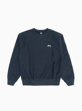 Stock Logo Sweatshirt Navy by Stüssy | Couverture & The Garbstore