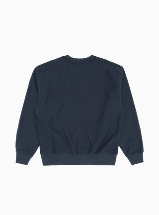 Stock Logo Sweatshirt Navy by Stüssy | Couverture & The Garbstore