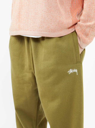 Stock Logo Sweatpants Olive by Stüssy | Couverture & The Garbstore