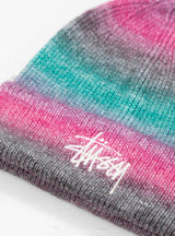 Spray Stripe Cuff Beanie Teal & Pink by Stüssy | Couverture & The Garbstore