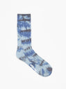 Multi Dyed Ribbed Socks Steel & Blue