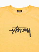 Small Stock Pigment Dyed T-shirt Honey Yellow by Stüssy | Couverture & The Garbstore