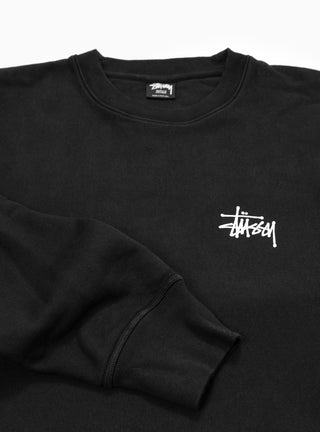 Basic Pigment Dyed Sweatshirt Black by Stüssy | Couverture & The Garbstore