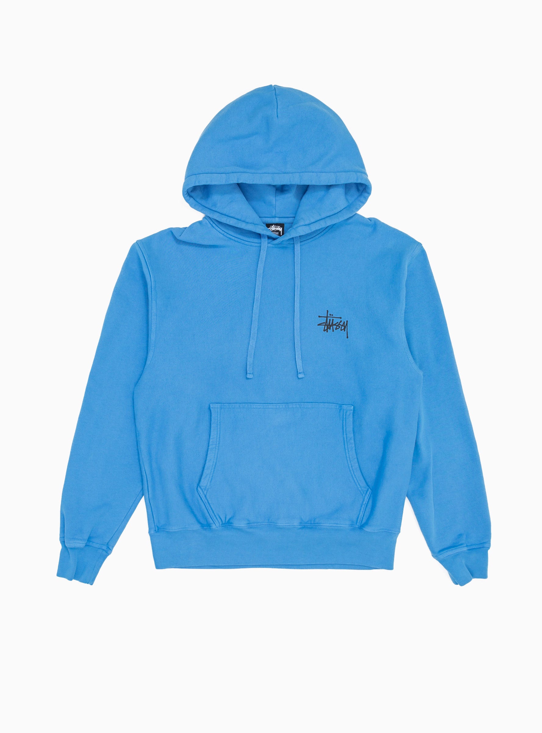 Built Tough Pigment Dyed Hoodie Blue by Stüssy | Couverture & The Garbstore