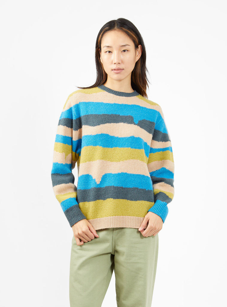Light Wind Sweater Blue & Multi Stripe