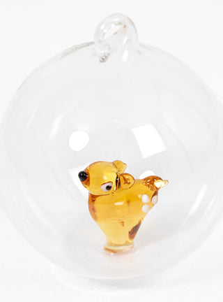 Lonely Fawn Christmas Ball Amber by Ichendorf Milano | Couverture & The Garbstore
