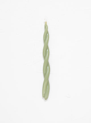 Twisted Candle Sage Green by Wax Atelier | Couverture & The Garbstore