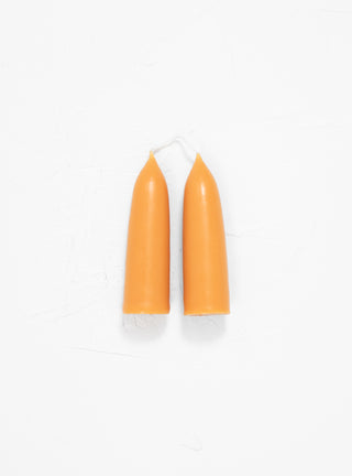 Stubby Candle Pair Groundnut Yellow by Wax Atelier | Couverture & The Garbstore