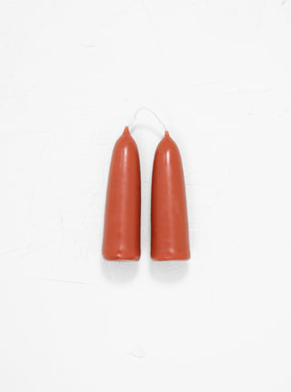 Stubby Candle Pair Barberry Red by Wax Atelier | Couverture & The Garbstore