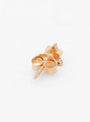 Triangle Moonstone & Diamonds Single Earring