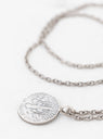 10 Cent Brace Point Pendant Necklace Silver