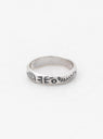 Engraved Ring B Silver