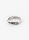 Engraved Ring B Silver