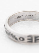 Engraved Ring B Silver by NORTH WORKS | Couverture & The Garbstore