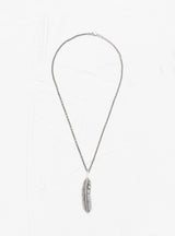 Liberty Feather Pendant Necklace Silver by NORTH WORKS | Couverture & The Garbstore