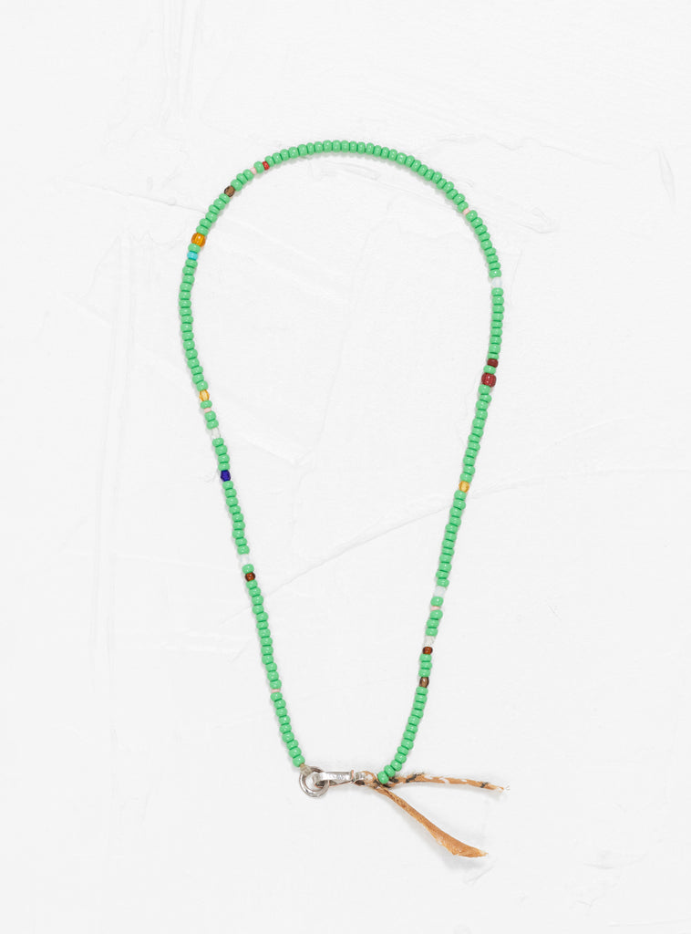 Venetian Bead & Bandana Necklace Green