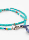 Venetian Bead & Bandana Necklace Turquoise