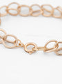 Round Links Gold-Plated Bracelet At Couverture & The Garbstore By Helena Rohner Close up Shot