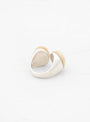 Open Pale Agate Silver Ring At Couverture & The Garbstore By Helena Rohner Rear profile