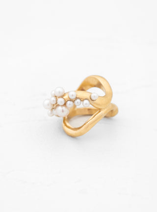 Double Wave Cluster Ring Gold by BEATRIZ PALACIOS | Couverture & The Garbstore