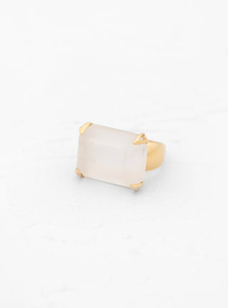 Wide Quartz Ring Gold by BEATRIZ PALACIOS | Couverture & The Garbstore