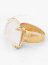 Wide Quartz Ring Gold by BEATRIZ PALACIOS | Couverture & The Garbstore