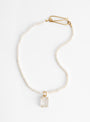 Quartz Pendant Necklace with clasp beatriz palacios jewellery