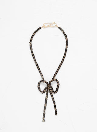 Bow Necklace Black by BEATRIZ PALACIOS | Couverture & The Garbstore