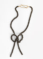 Bow Necklace Black Beatriz Palacios Opened up Shot