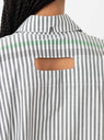 Parcel Shirt Black & White Stripe