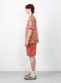 Kabana Shirt Orange Floral At Couverture & The Garbstore By Garbstore Model Shot Side view