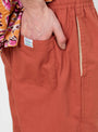 Home Party Shorts Brick Red At Couverture & The Garbstore By Home Party Close up Shot 2