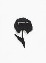 Ruffle Flower Brooch Black by Trovelore | Couverture & The Garbstore