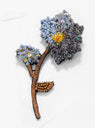 Hydrangea Flower Brooch Blue
