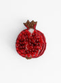 Pomegranate Brooch Red