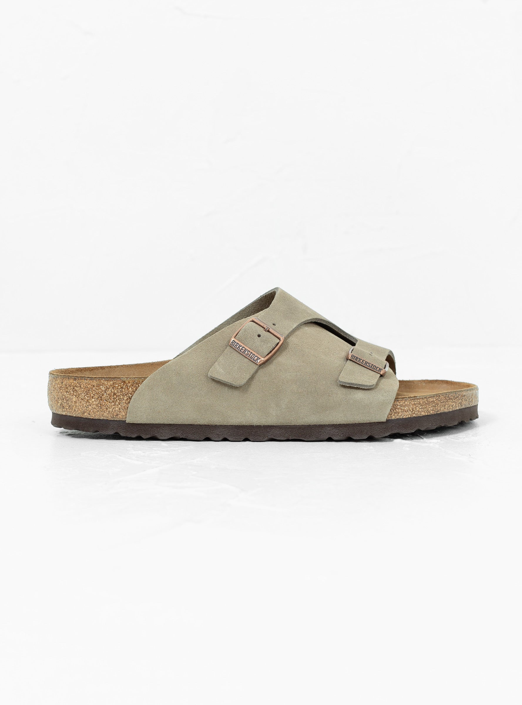 Zurich Suede Sandals Taupe by Birkenstock Couverture The Garbstore