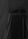 Taffeta Pleats Dress Black