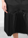 Taffeta Pleats Skirt Black