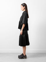 Taffeta Pleats Shirt Black by TOGA PULLA | Couverture & The Garbstore