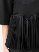 Taffeta Pleats Shirt Black by TOGA PULLA | Couverture & The Garbstore