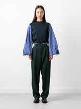 Embroidery Western Trousers Green by TOGA PULLA | Couverture & The Garbstore