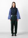 Embroidery Western Trousers Green